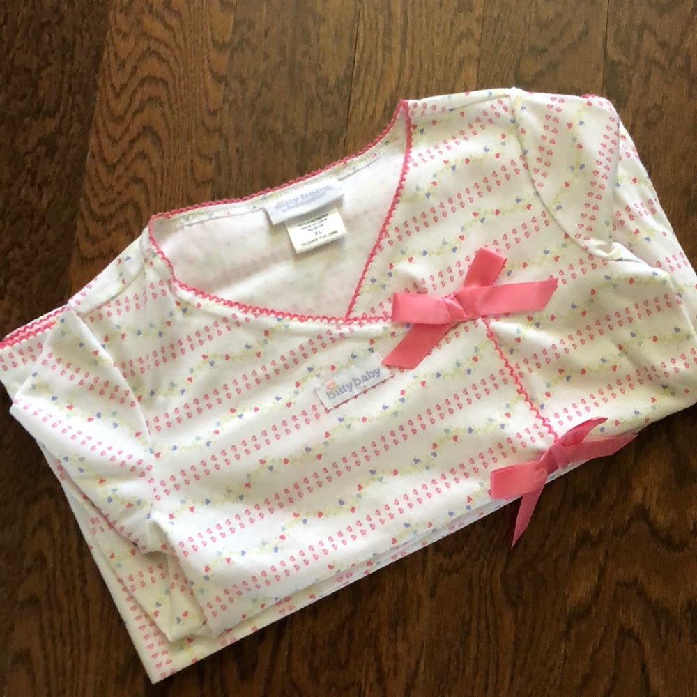 American Girl Bitty Baby pajama set Size XL 100% Polyester